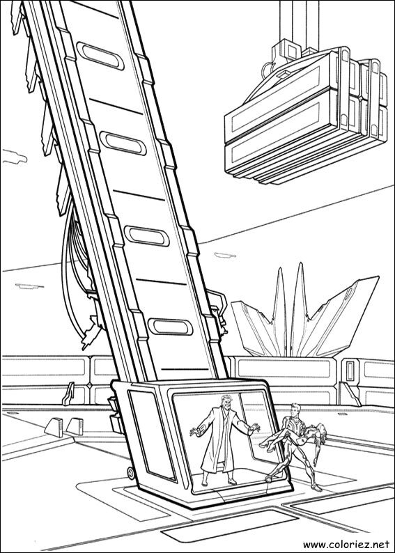 Coloriage de Tron à imprimer