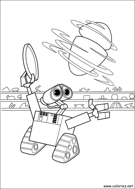Coloriage de Wall-E à imprimer