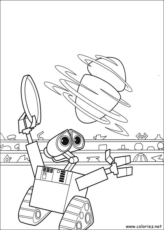Coloriage de Wall-E à imprimer