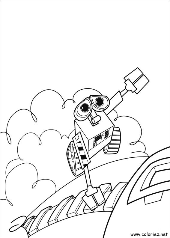 Coloriage de Wall-E à imprimer