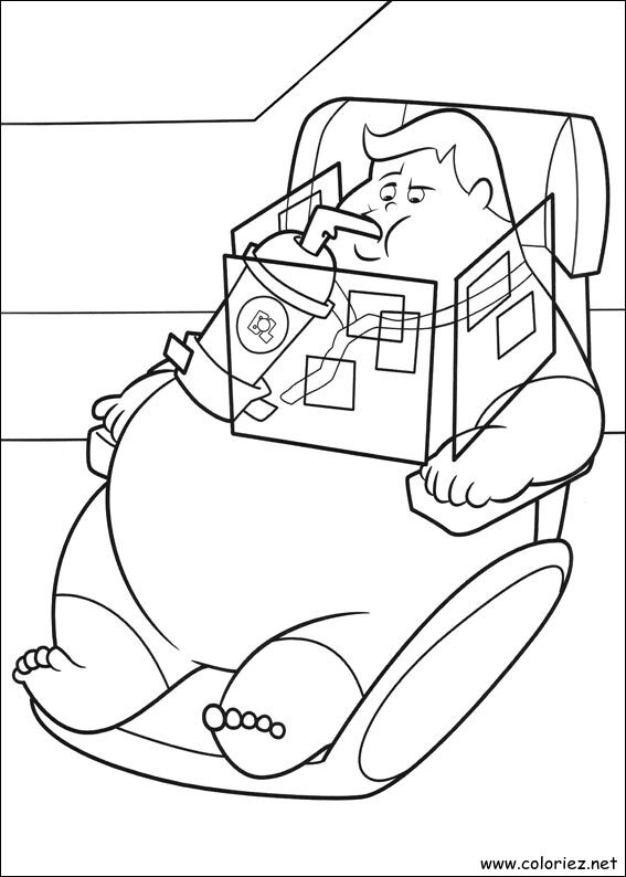 Coloriage de Wall-E à imprimer