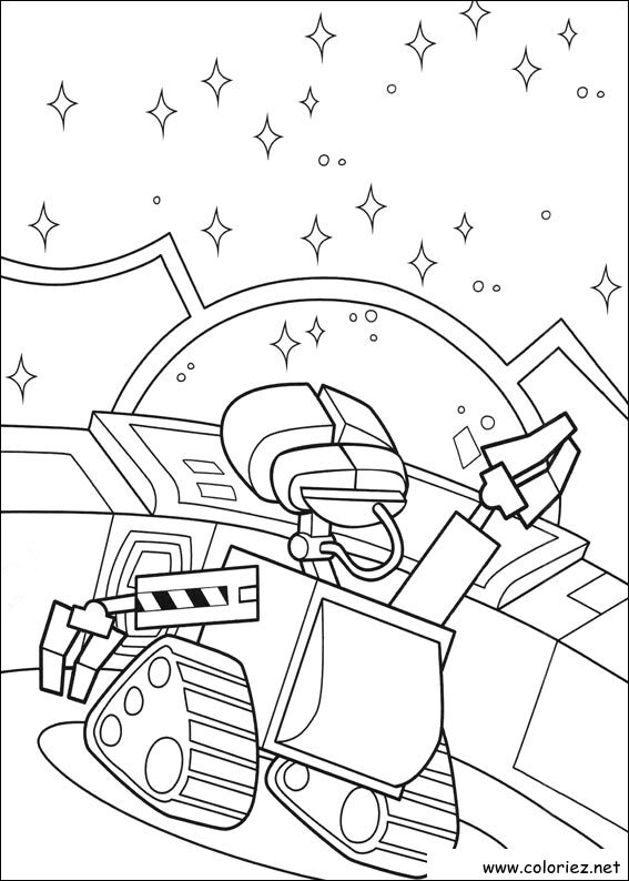 Coloriage de Wall-E à imprimer