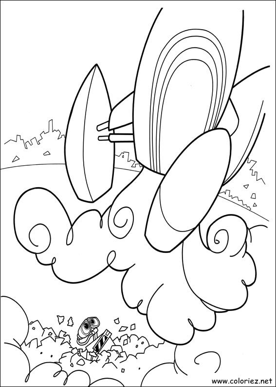Coloriage de Wall-E à imprimer
