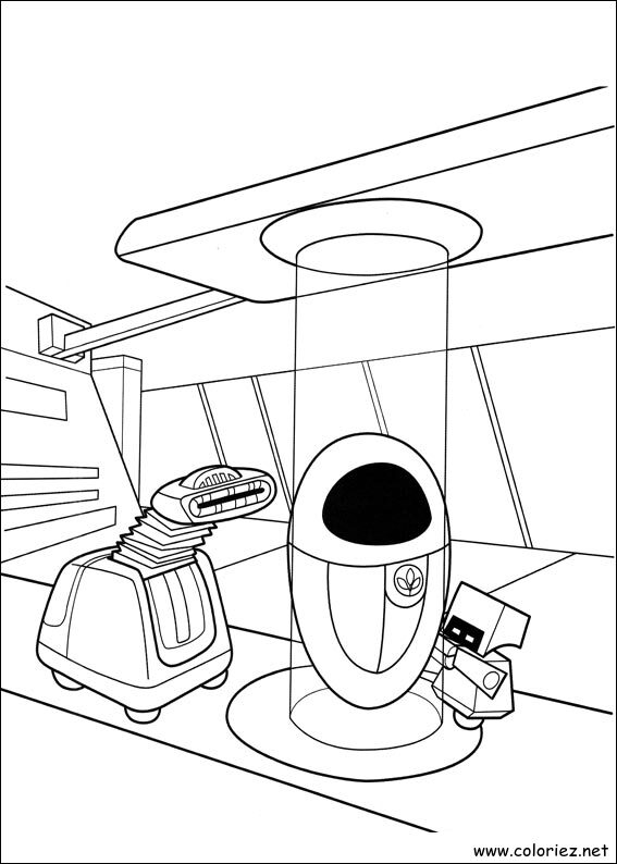 Coloriage de Wall-E à imprimer
