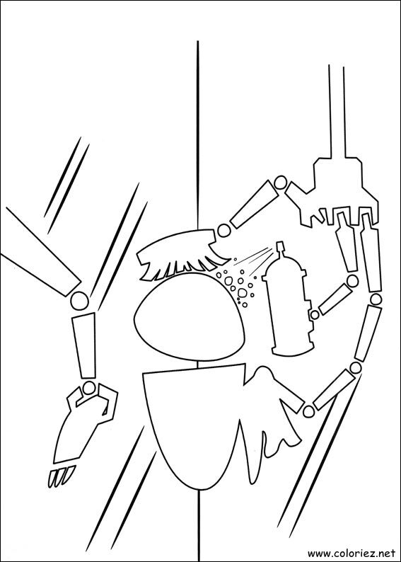 Coloriage de Wall-E à imprimer