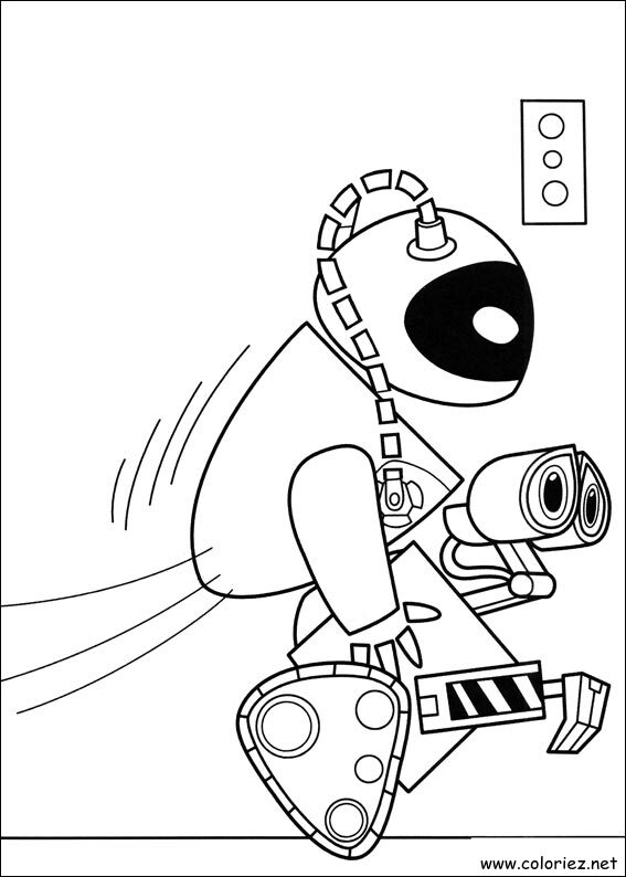 Coloriage de Wall-E à imprimer
