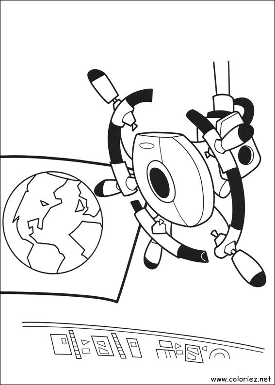 Coloriage de Wall-E à imprimer