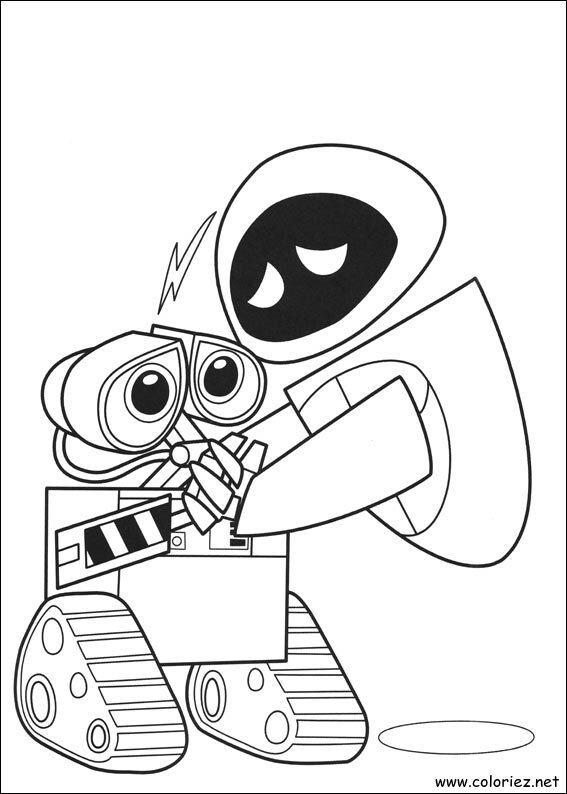 Coloriage de Wall-E à imprimer