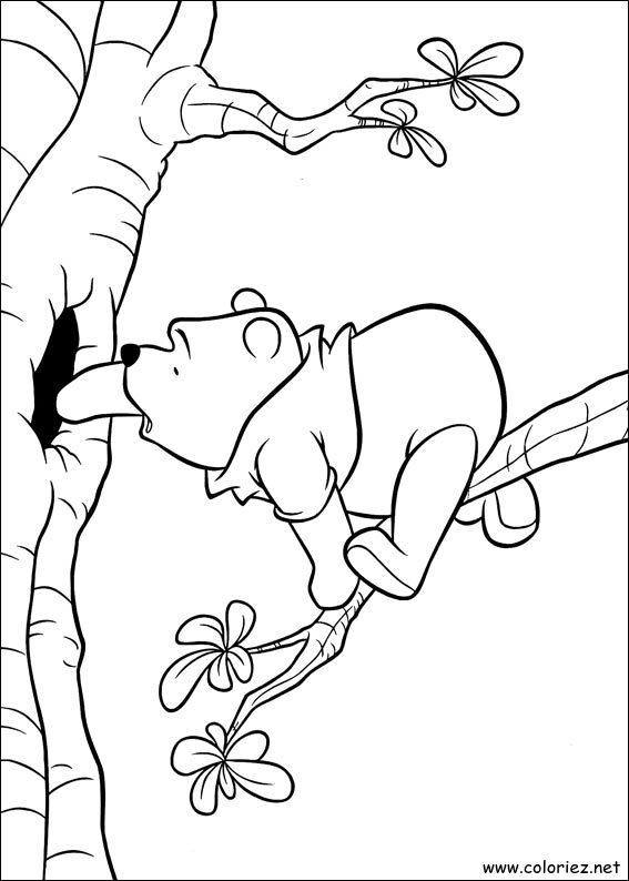 Coloriage de Winnie l'ourson à imprimer !