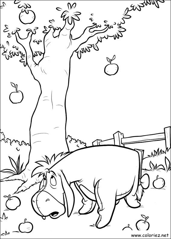 Coloriage de Winnie l'ourson à imprimer !