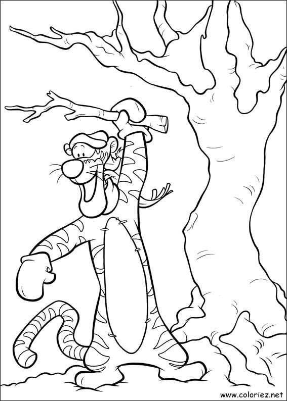 Coloriage de Winnie l'ourson à imprimer !