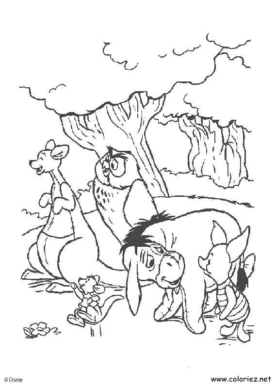 Coloriage de Winnie l'ourson à imprimer !