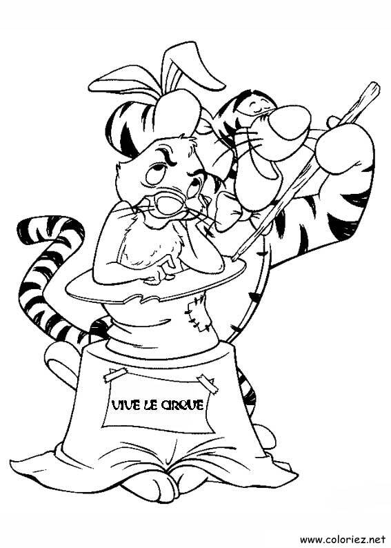 Coloriage de Winnie l'ourson à imprimer !