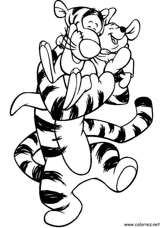 Coloriage de Winnie l'ourson à imprimer !