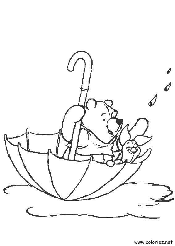 Coloriage de Winnie l'ourson à imprimer !