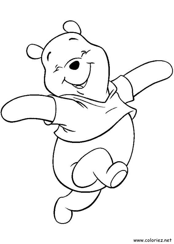 Coloriage de Winnie l'ourson à imprimer !
