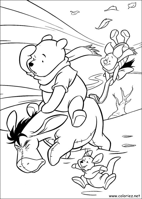 Coloriage de Winnie l'ourson à imprimer !