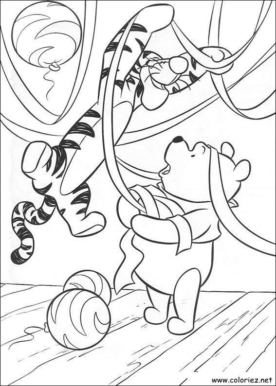 Coloriage de Winnie l'ourson à imprimer !