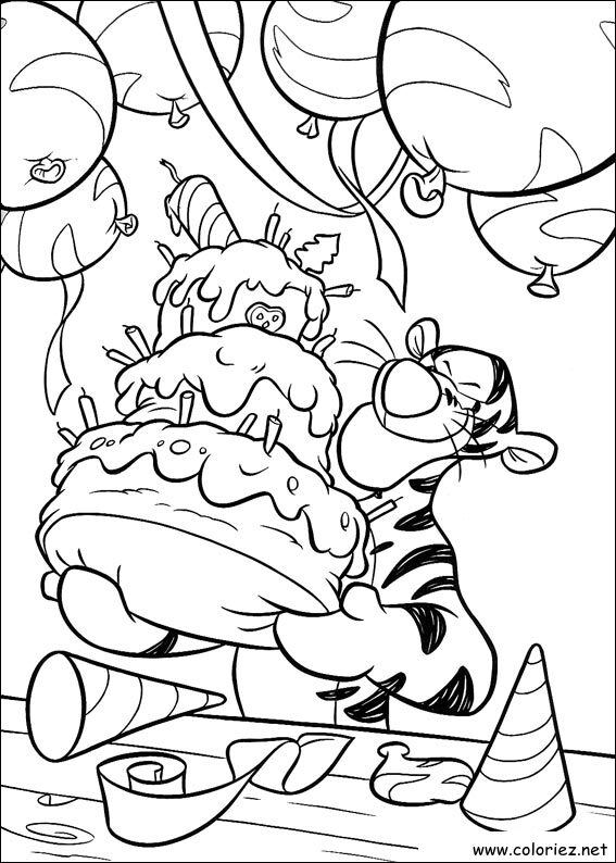 Coloriage de Winnie l'ourson à imprimer !