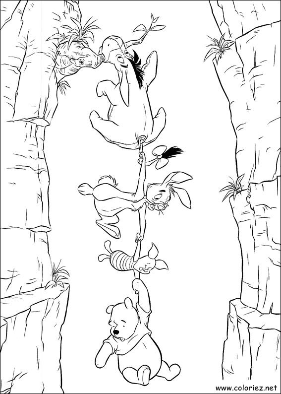 Coloriage de Winnie l'ourson à imprimer !