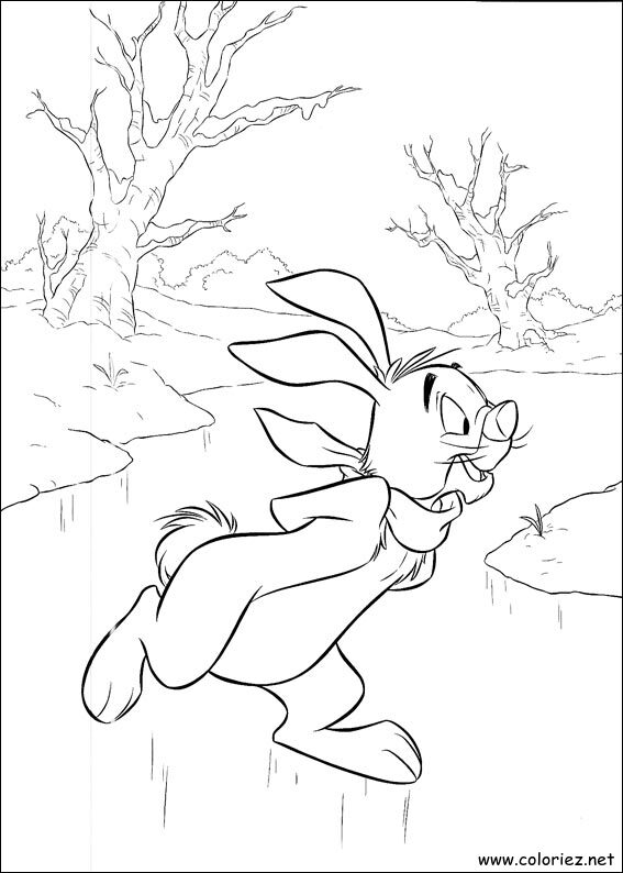 Coloriage de Winnie l'ourson à imprimer !