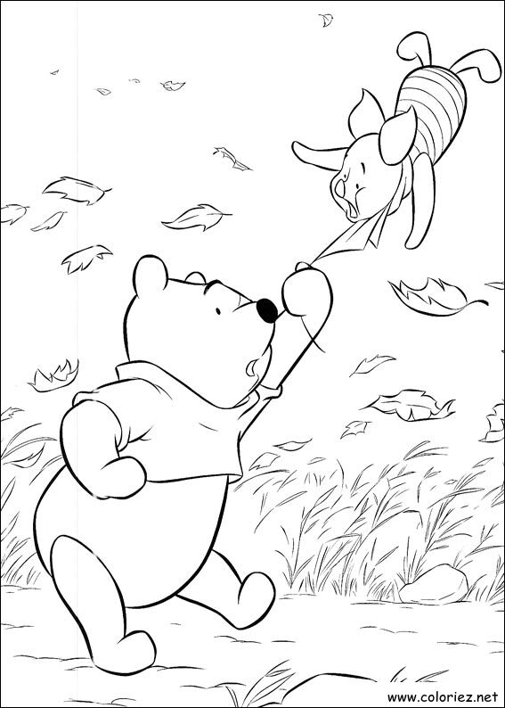 Coloriage de Winnie l'ourson à imprimer !