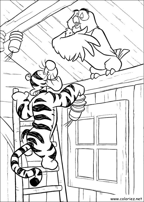 Coloriage de Winnie l'ourson à imprimer !