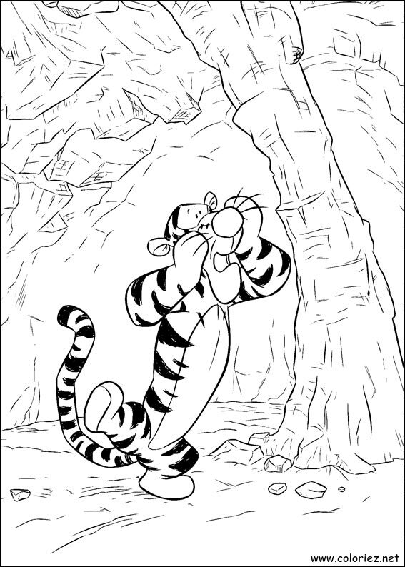 Coloriage de Winnie l'ourson à imprimer !