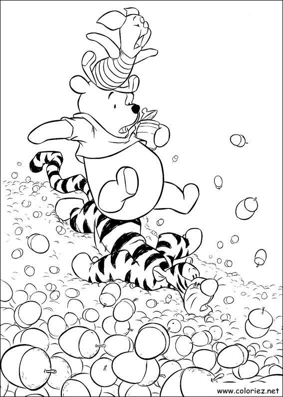 Coloriage de Winnie l'ourson à imprimer !
