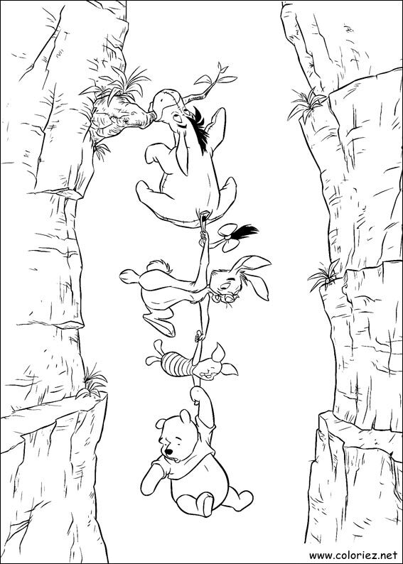 Coloriage de Winnie l'ourson à imprimer !