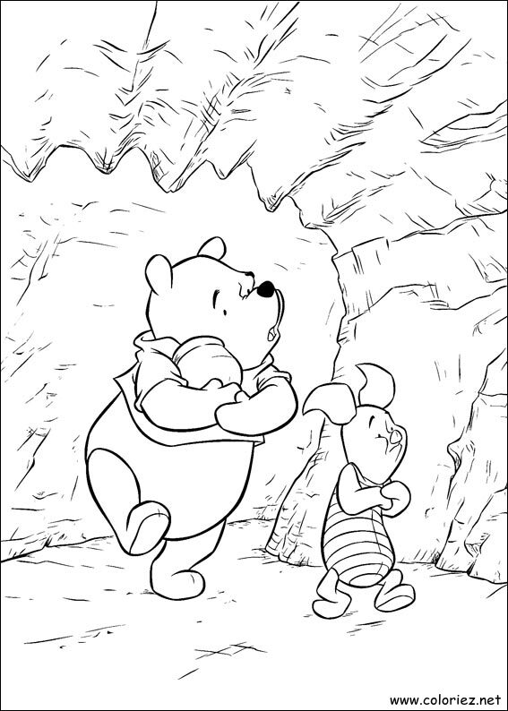 Coloriage de Winnie l'ourson à imprimer !