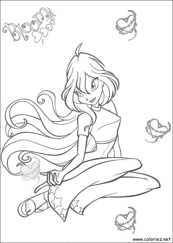 Coloriage de Winx Club à imprimer