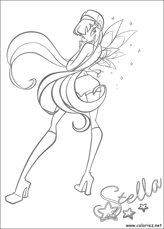Coloriage de Winx Club à imprimer