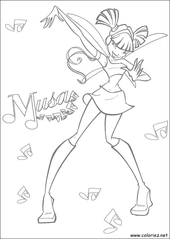 Coloriage de Musa à imprimer