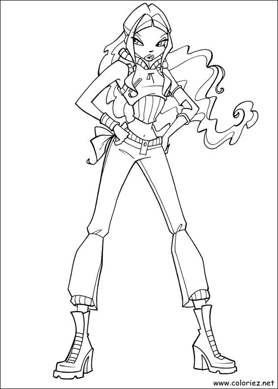 Coloriage de Winx Club à imprimer