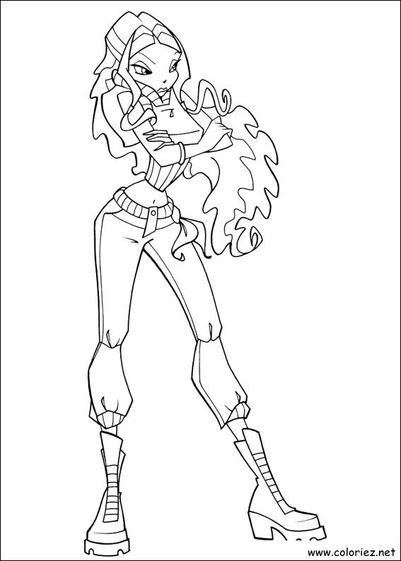 Coloriage de Winx Club à imprimer