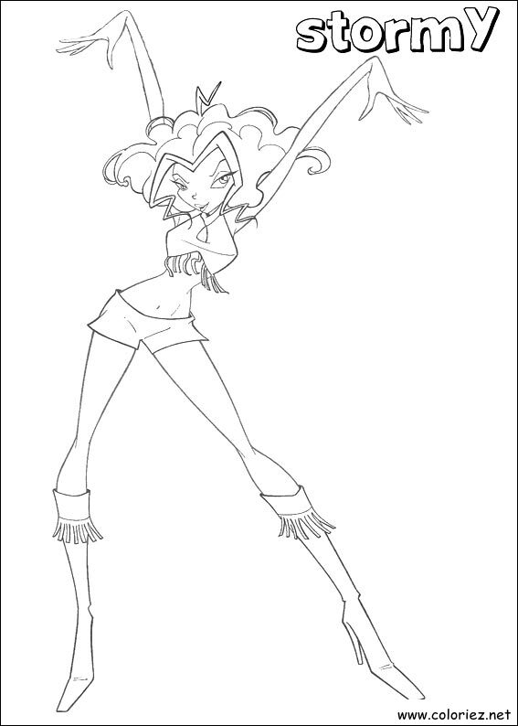 Coloriage de Stormy à imprimer