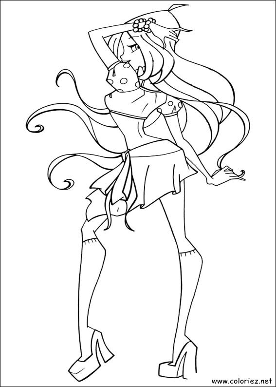 Coloriage de Winx Club à imprimer