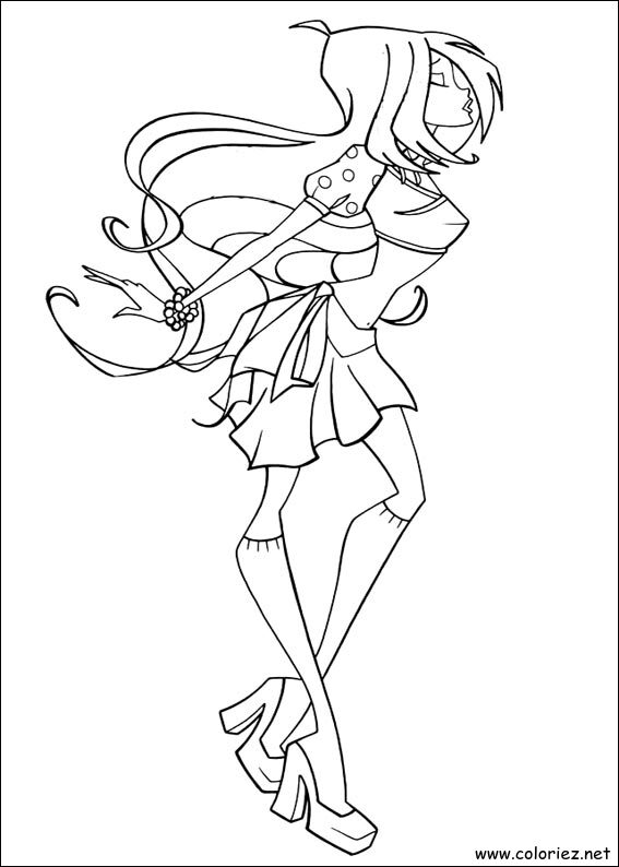Coloriage de Winx Club à imprimer