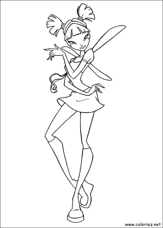 Coloriage de Winx Club à imprimer