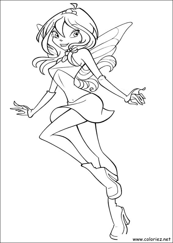 Coloriage de Winx Club à imprimer