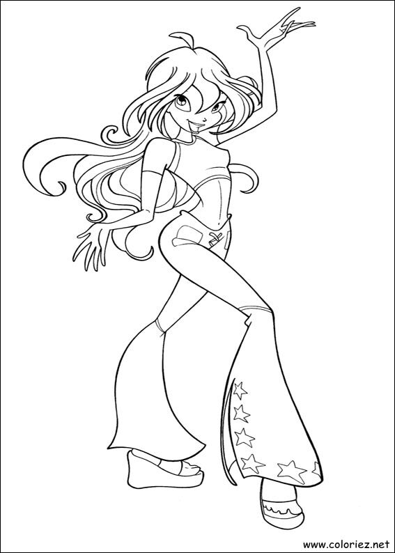 Coloriage de Winx Club à imprimer