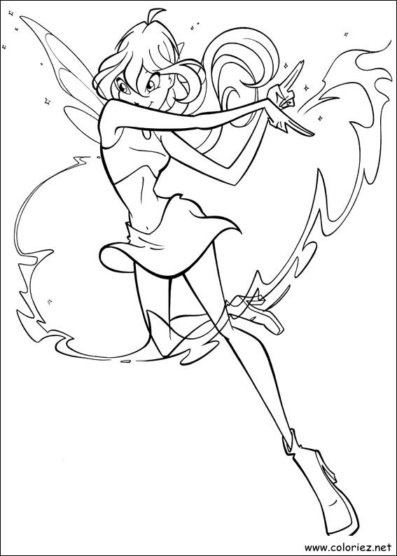 Coloriage de Winx Club à imprimer