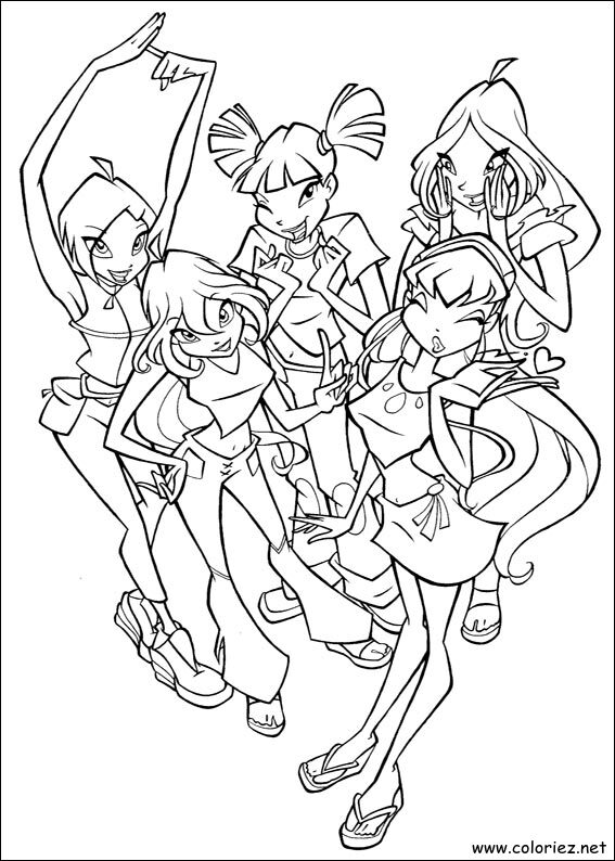 Coloriage de Winx Club à imprimer