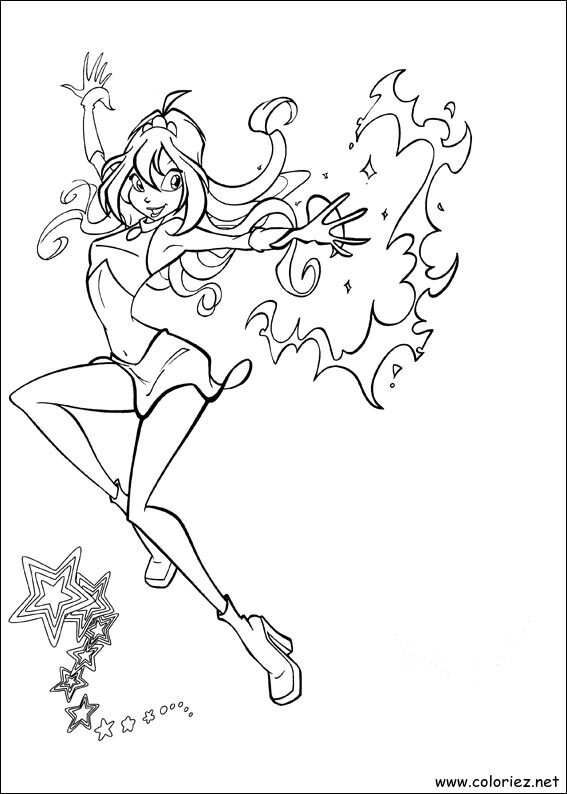 Coloriage de Winx Club à imprimer