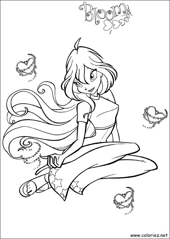 Coloriage de Winx Club à imprimer