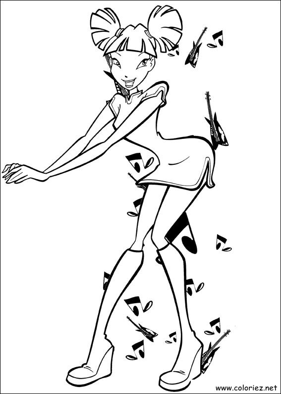 Coloriage de Winx Club à imprimer
