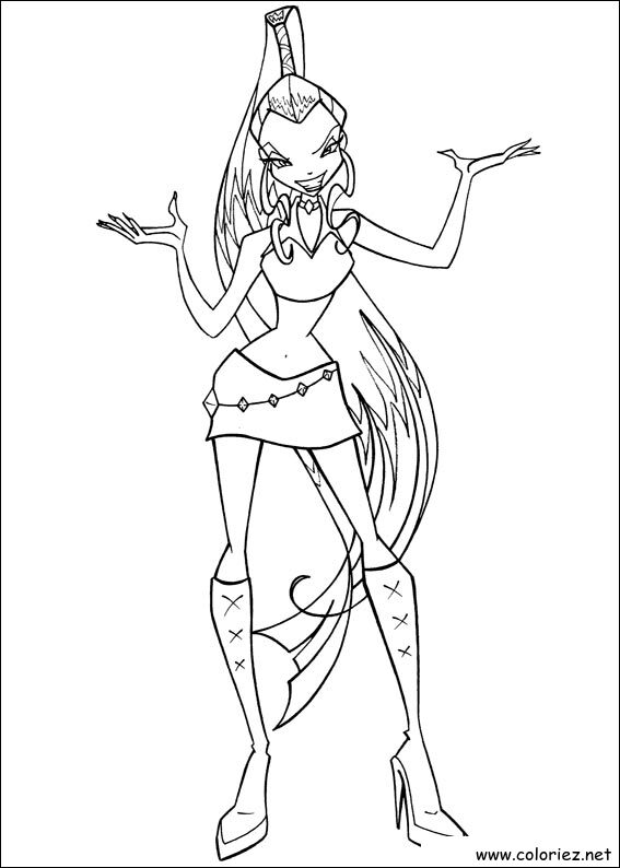 Coloriage de Winx Club à imprimer