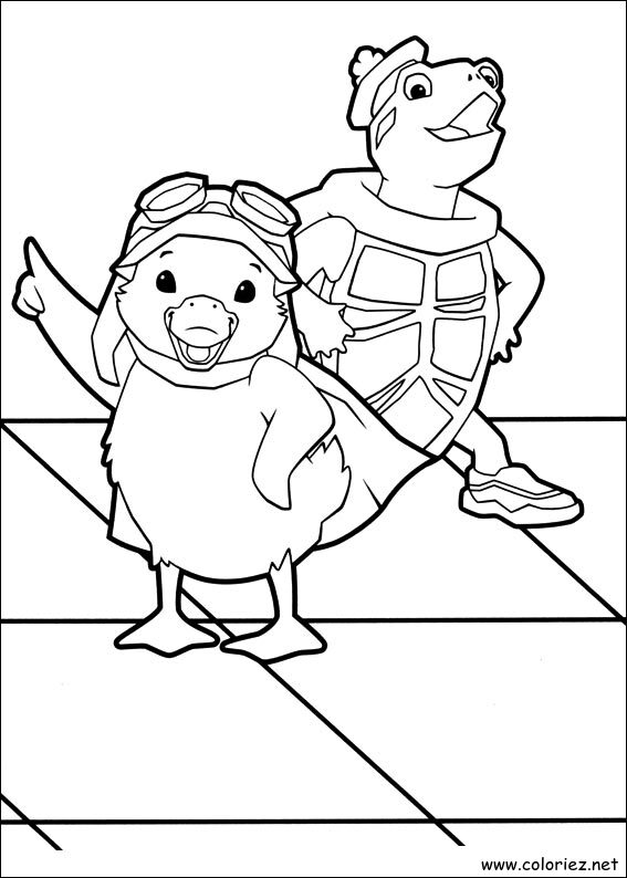 Coloriage de Ming-Ming et Tuck à imprimer