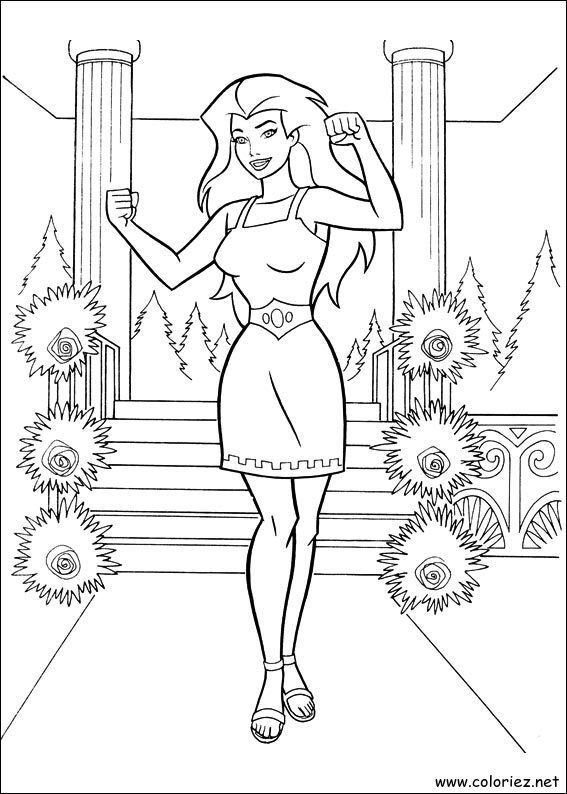 Coloriage de Wonder Woman à imprimer